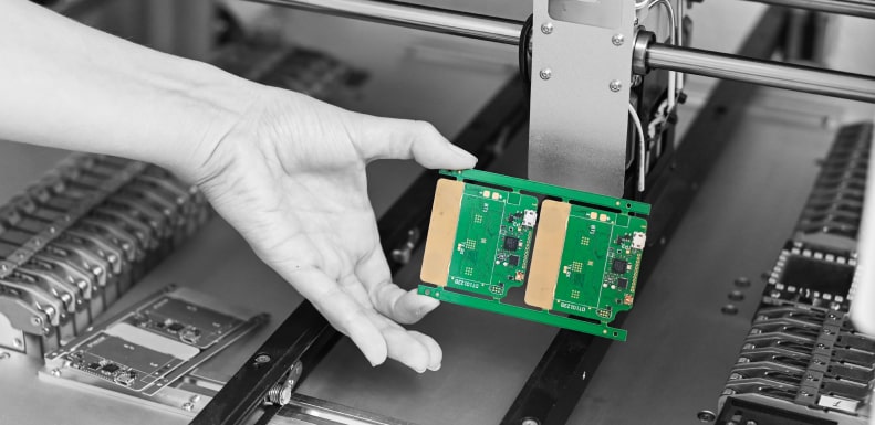 Development and printing of boards